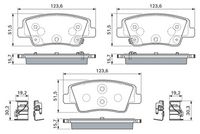 комплект спирачно феродо, дискови спирачки