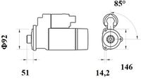Thumbnail - Startmotor / starter - MS754 - MAHLE