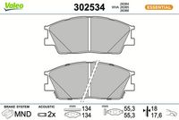 Bremsbelagsatz, Scheibenbremse