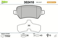 комплект спирачно феродо, дискови спирачки