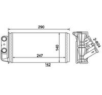 Wärmetauscher, Innenraumheizung