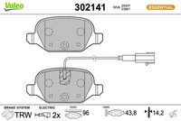 Bremsbelagsatz, Scheibenbremse