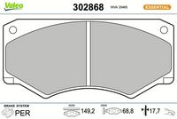 Bremsbelagsatz, Scheibenbremse