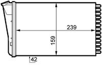 Thumbnail - Kachelradiateur, interieurverwarming - AH155000S - MAHLE