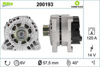 Generator / Alternator VALEO, Cod: 200193