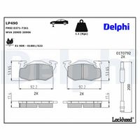 Bremsbelagsatz, Scheibenbremse