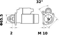 Thumbnail - Startmotor / starter - MS375 - MAHLE
