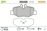 Bremsbelagsatz, Scheibenbremse