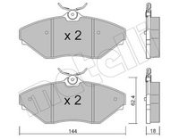 комплект спирачно феродо, дискови спирачки