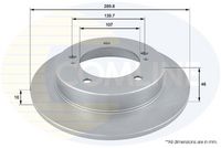 Disc frana COMLINE, Cod: ADC0902
