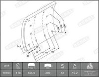BERAL Remvoeringsset, trommelrem 1