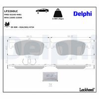 комплект спирачно феродо, дискови спирачки