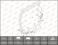 Bremsbelagsatz, Trommelbremse