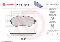 комплект спирачно феродо, дискови спирачки