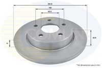 Disc frana COMLINE, Cod: ADC1228