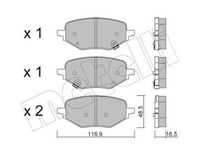 Bremsbelagsatz, Scheibenbremse