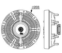 Thumbnail - Koppeling, radiateurventilator - CFC250000P - MAHLE