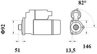 Thumbnail - Startmotor / starter - MS776 - MAHLE