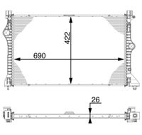 Thumbnail - Intercooler, inlaatluchtkoeler - CI222000P - MAHLE