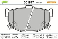 Bremsbelagsatz, Scheibenbremse