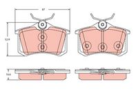 Bremsbelagsatz, Scheibenbremse