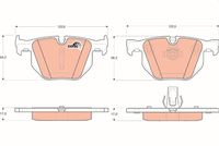 комплект спирачно феродо, дискови спирачки