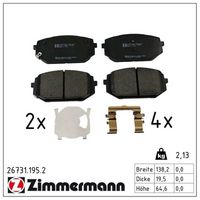 комплект спирачно феродо, дискови спирачки