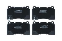 Комплект спирачно феродо, дискови спирачки JQ101487 KAMOKA