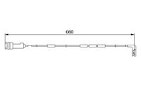 предупредителен контактен сензор, износване на накладките