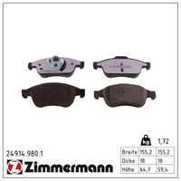 комплект спирачно феродо, дискови спирачки