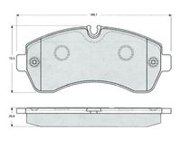 Set placute frana MTR, Cod: MT619