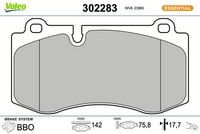 Bremsbelagsatz, Scheibenbremse