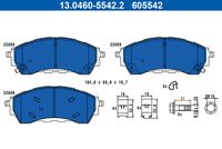 Bremsbelagsatz, Scheibenbremse