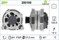 Generator / Alternator VALEO, Cod: 200185