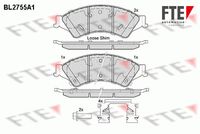 Bremsbelagsatz, Scheibenbremse