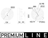 Thumbnail - Koppeling, radiateurventilator - CFC246000P - MAHLE
