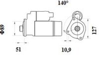 Thumbnail - Startmotor / starter - MS62 - MAHLE
