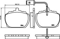 Bremsbelagsatz, Scheibenbremse