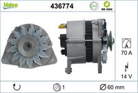 Generator / Alternator VALEO, Cod: 436774