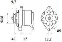 Thumbnail - Dynamo / alternator - MG127 - MAHLE