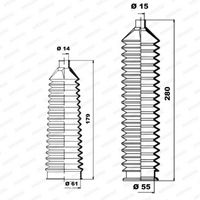 Kit burduf bieleta directie MOOG, Cod: K150174