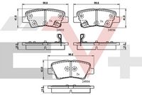 Комплект спирачно феродо, дискови спирачки CEV32161 COMLINE
