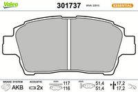 Bremsbelagsatz, Scheibenbremse