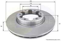 Disc frana COMLINE, Cod: ADC0285V