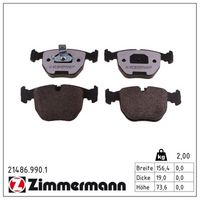 Комплект спирачно феродо, дискови спирачки 21486.990.1 ZIMMERMANN