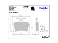 комплект спирачно феродо, дискови спирачки
