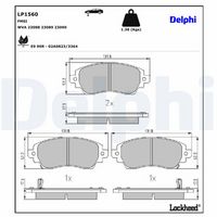 комплект спирачно феродо, дискови спирачки