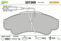Bremsbelagsatz, Scheibenbremse