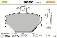 комплект спирачно феродо, дискови спирачки