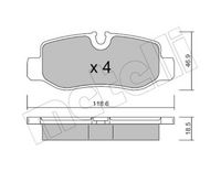 Bremsbelagsatz, Scheibenbremse